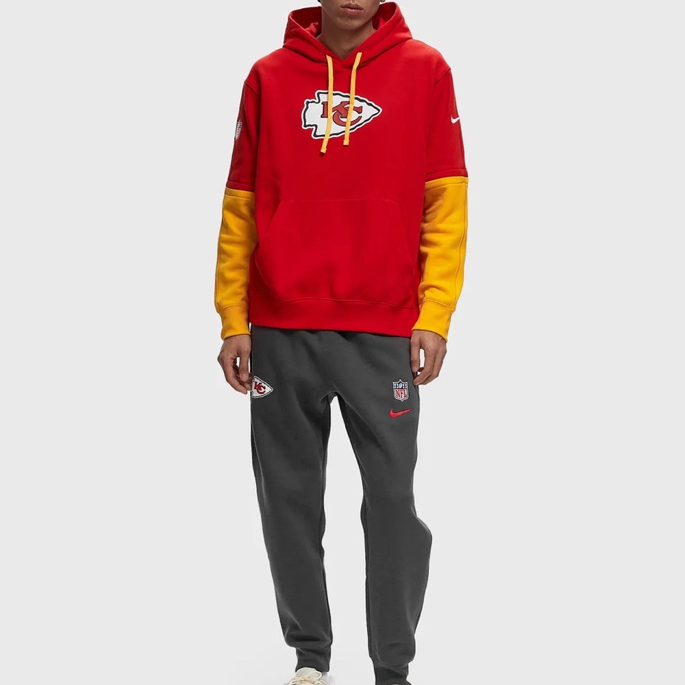 NIKE CLUB HOODIE TEAM ISSUE KANSAS CITY CHIEFS - Picture 2 of 5